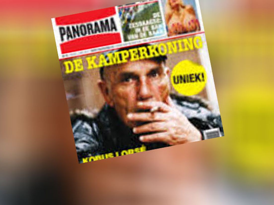 Kobus L. op een oude voorpagina van de Panorama
