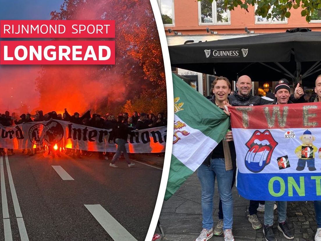 Feyenoord-supporters in Denemarken
