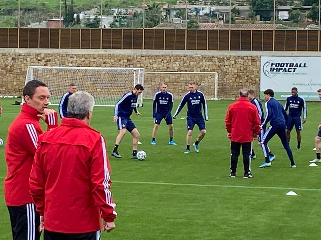 Feyenoord traint in Marbella