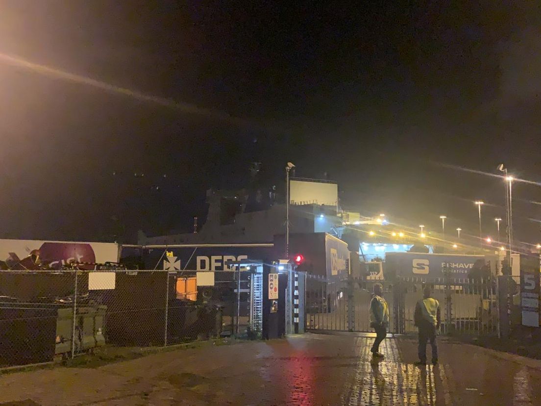 De Vlaardingse haven na het ontdekken van de vluchtelingen. Archieffoto