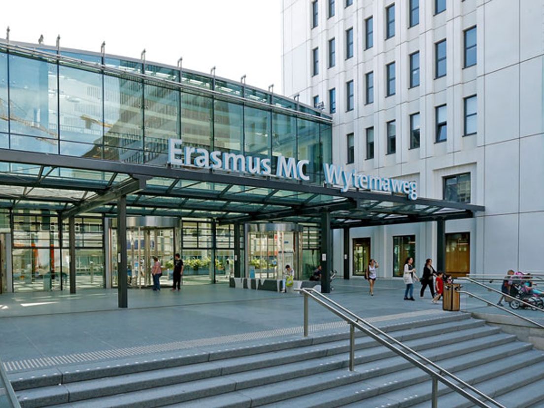 De hoofdingang van het Erasmus Medisch Centrum