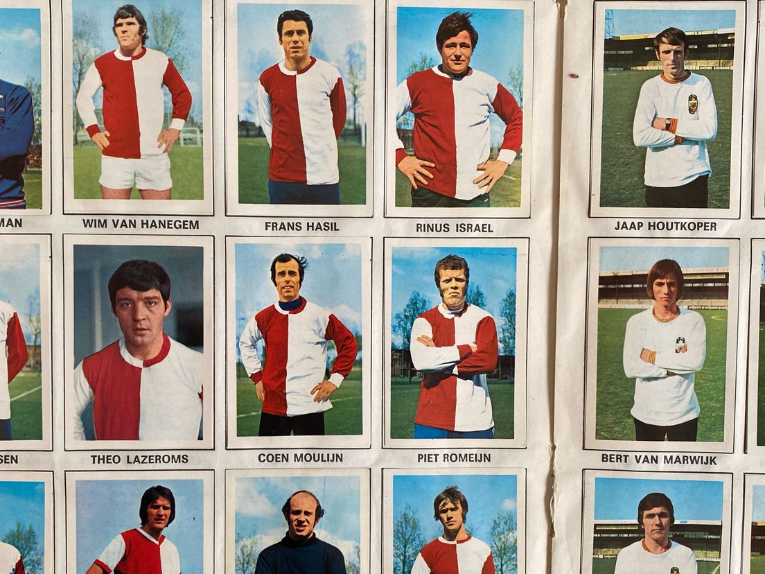 Voetbalplaatjes: Feyenoord-selectie 1971-1972