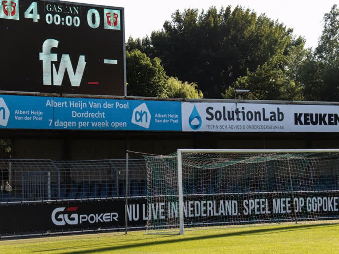 Reclame voor gokken verdwijnt uit stadion FC Dordrecht