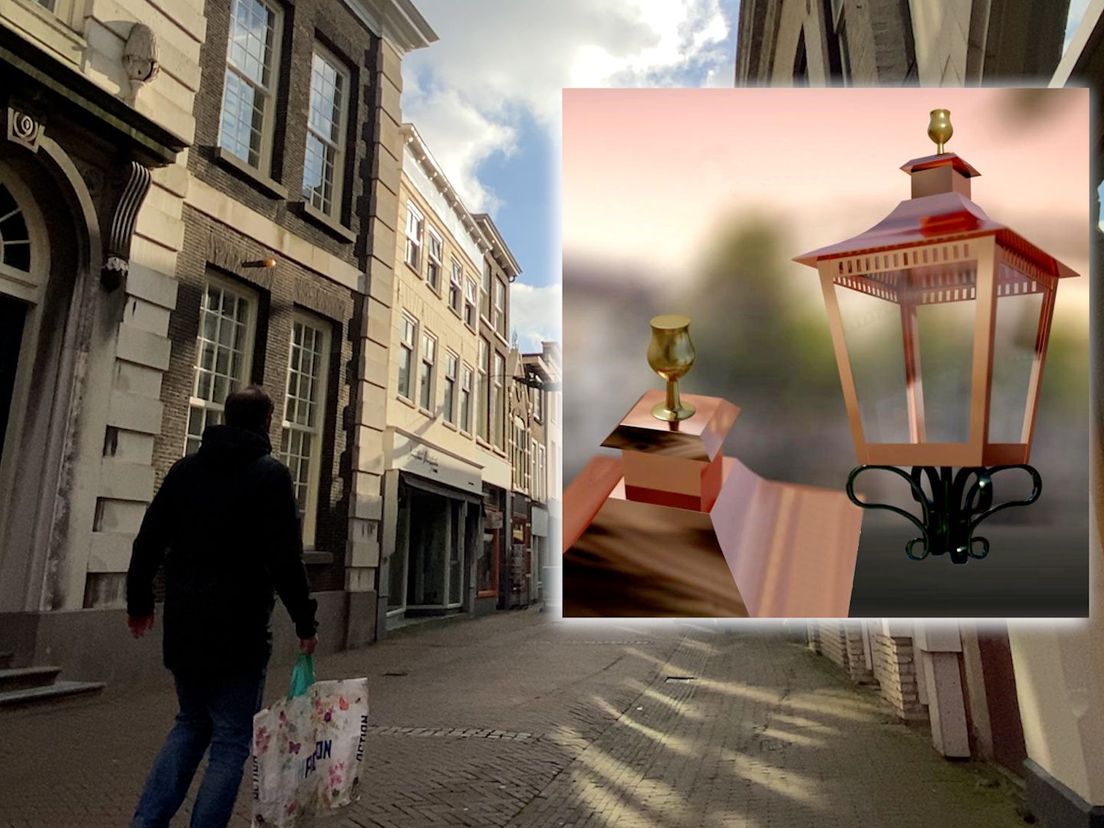 Lantaarns op de Hoogstraat krijgen bovenop een klein jeneverglaasje