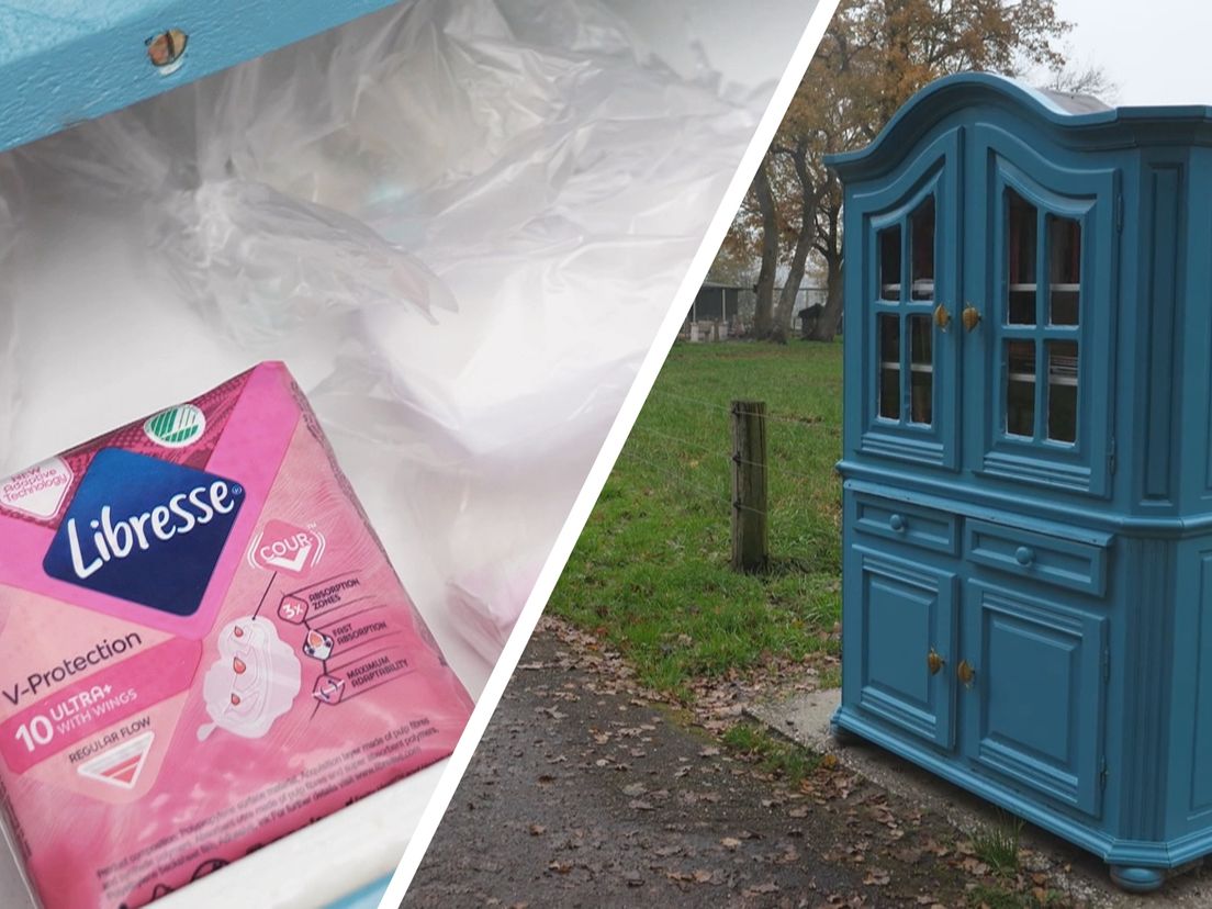 Minibieb in Oldenzaal niet alleen voor boeken, maar ook voor menstruatieproducten