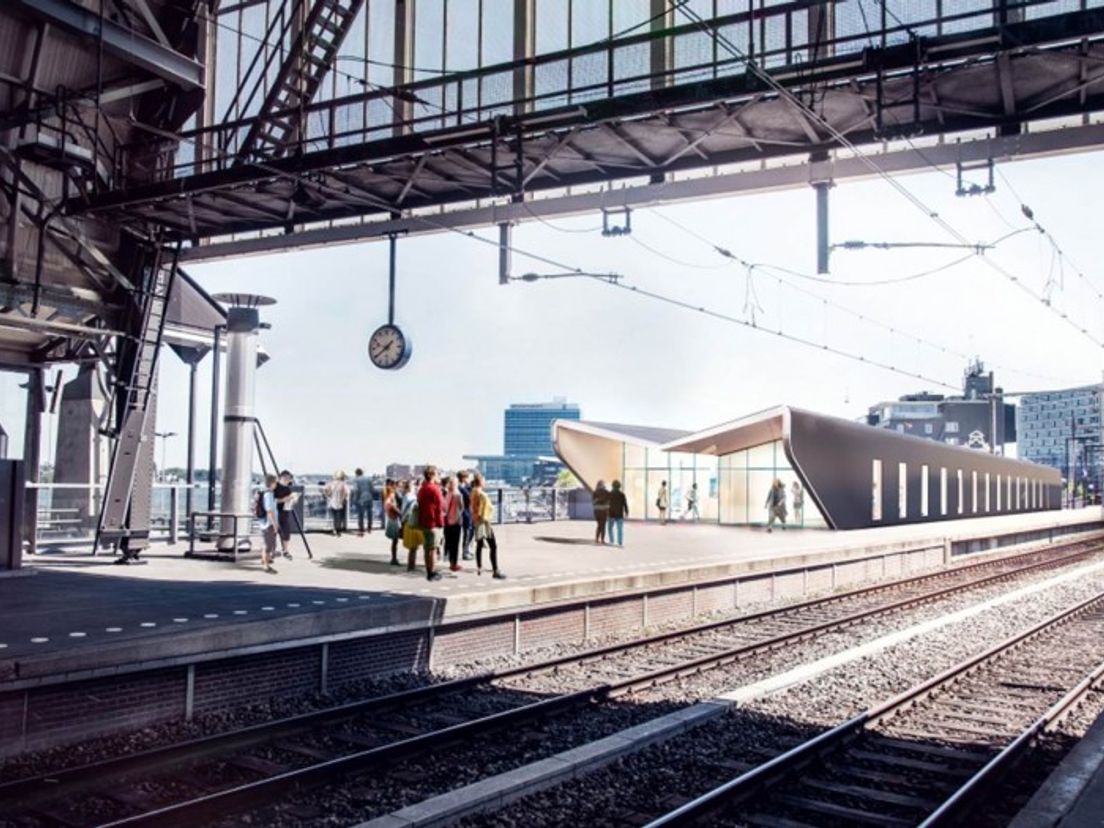 Artist impression van het gebouw.