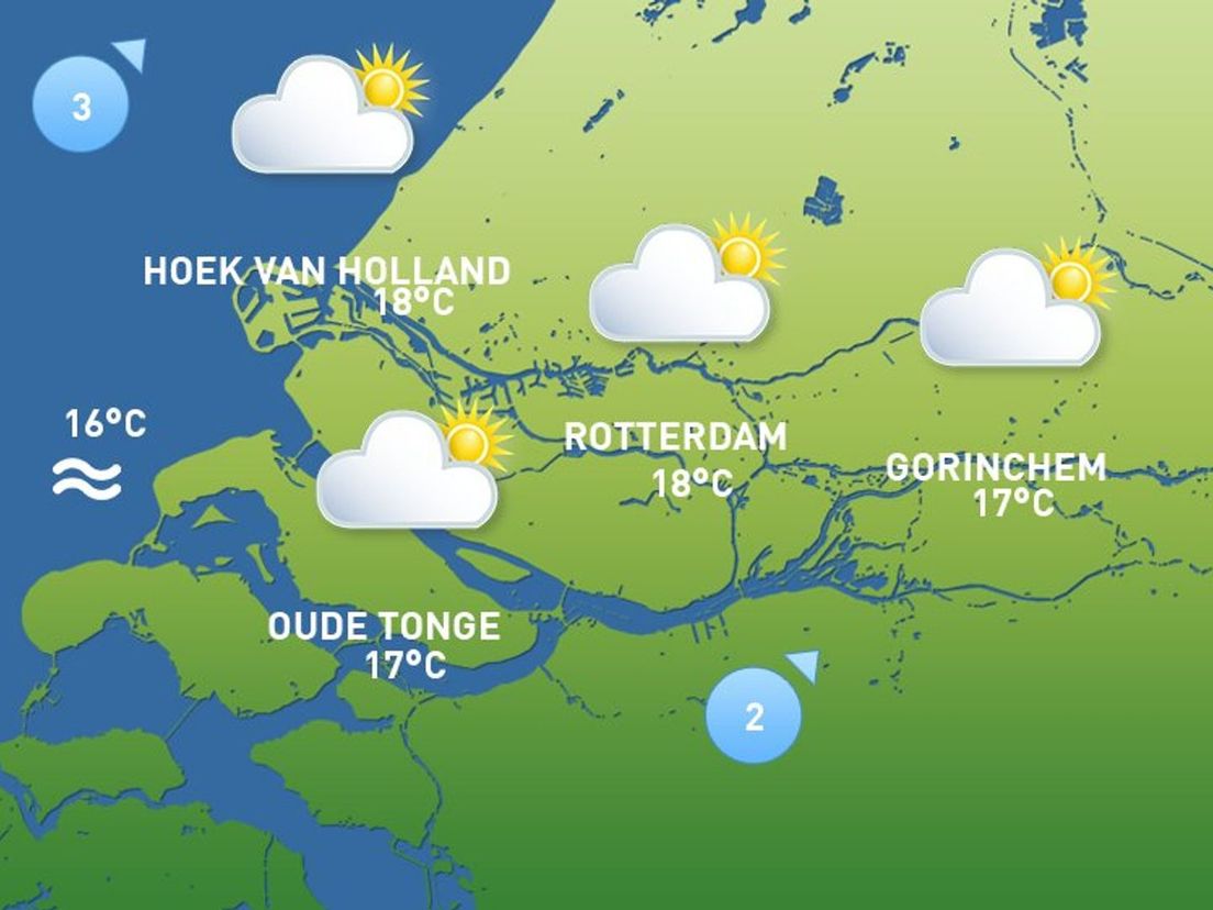 Het weer van maandag 3 oktober