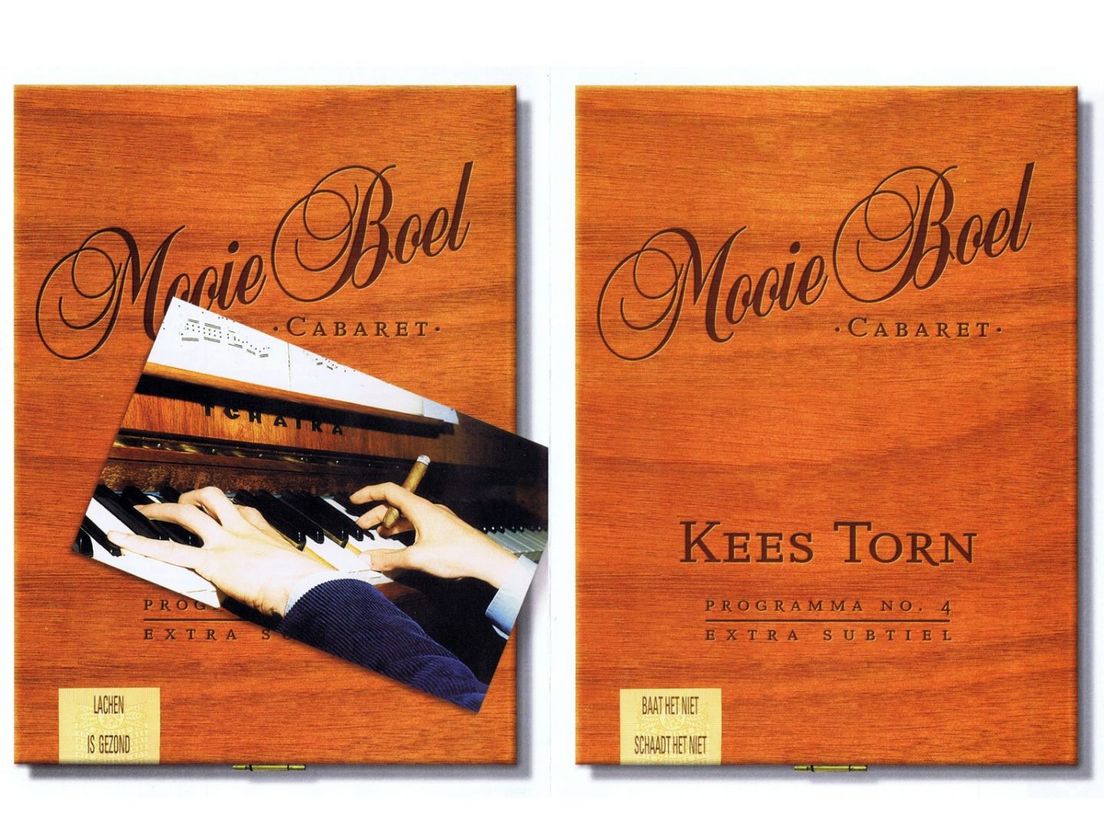 Flyer van het programma 'Mooie boel' van Kees Torn uit 2001.