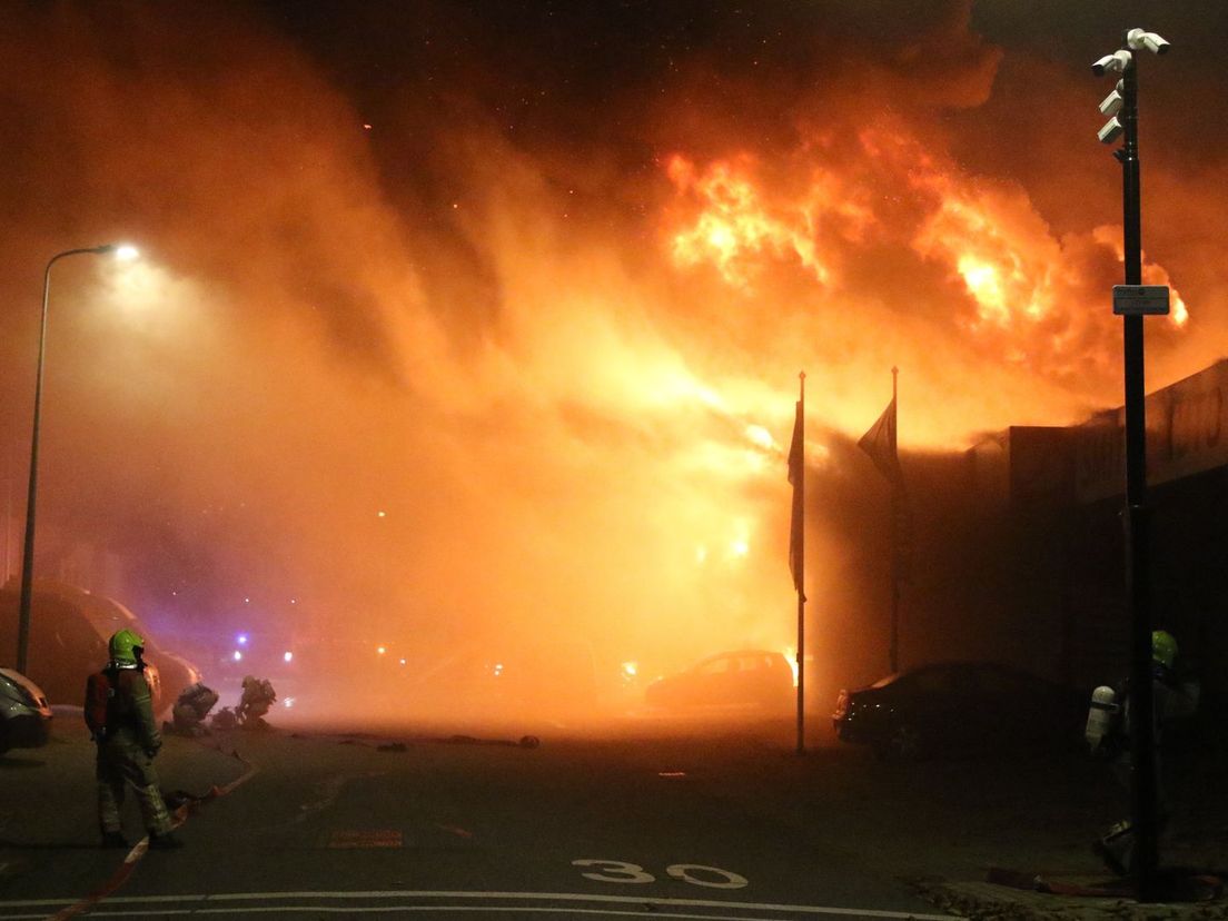 Brand aan de Radarstraat