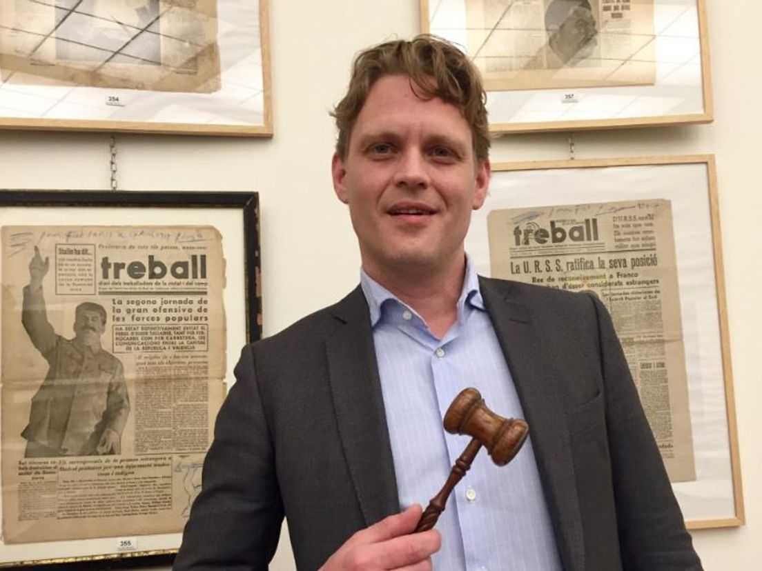 Veilingmeester Roel Goedhart