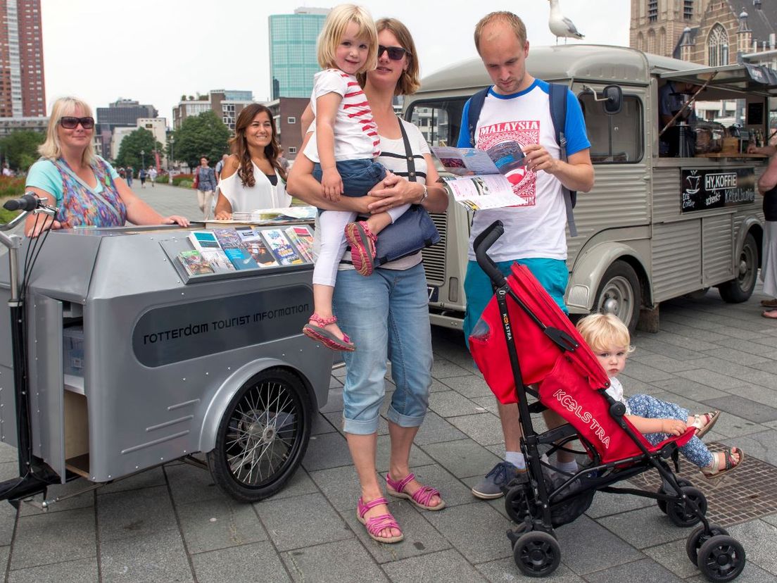 Bakfiets voor toeristeninformatie in Rotterdam - foto Jan van der Ploeg