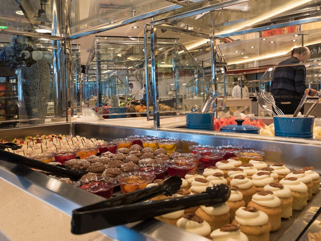 Het buffet op de Caribbean Princess