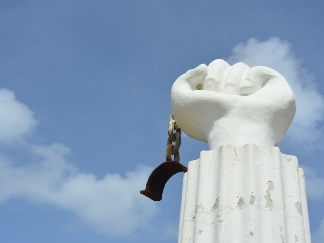 Herdenkingsbeeld slavernij, Curaçao.