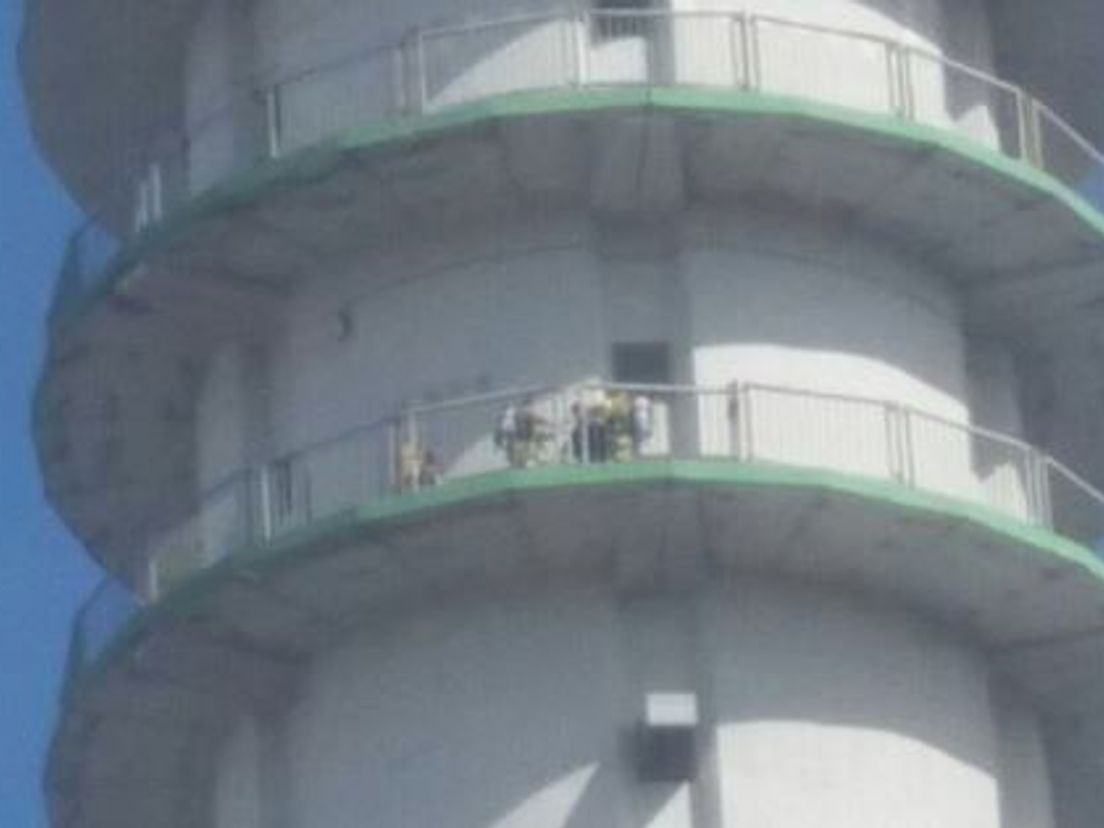 Brandweer in de Waalhaventoren