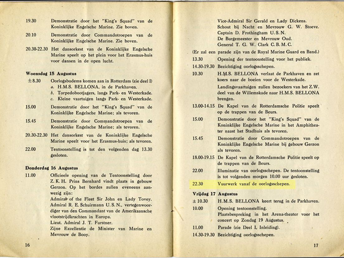 programma Vlootweek 1945