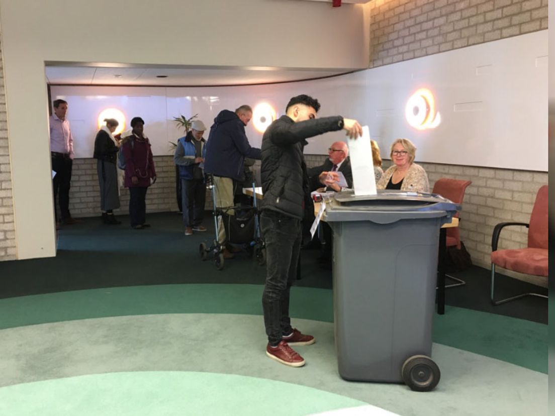 Het stembureau in Maassluis