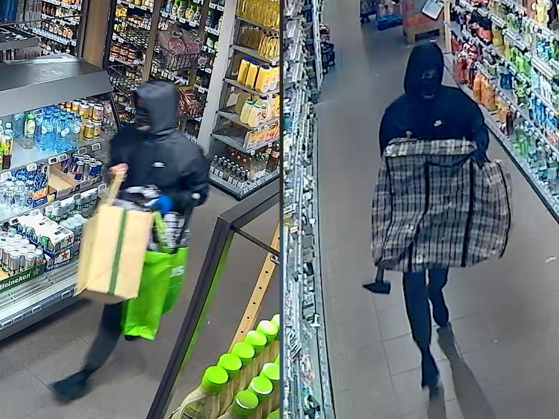 Klunzige overvaller met sloophamer bij Plus supermarkt