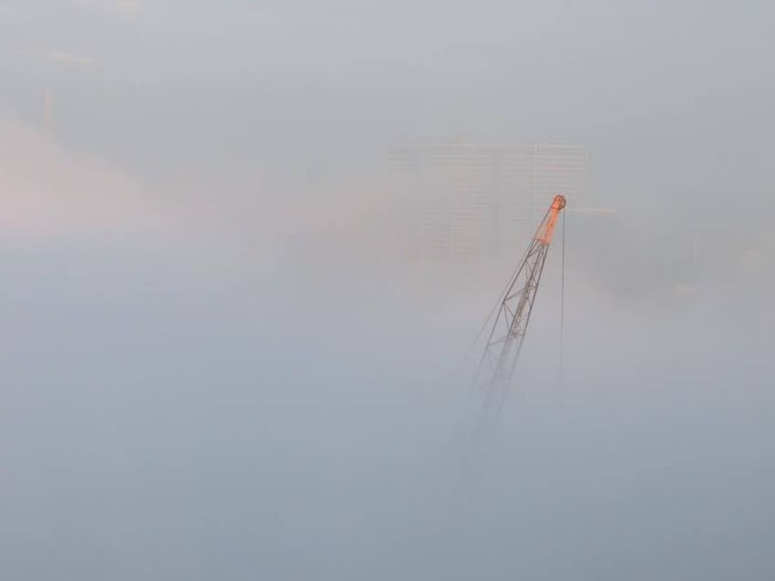Mist in Rotterdam.