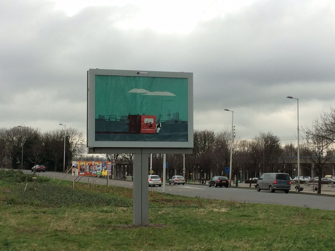 Het billboard in kwestie.