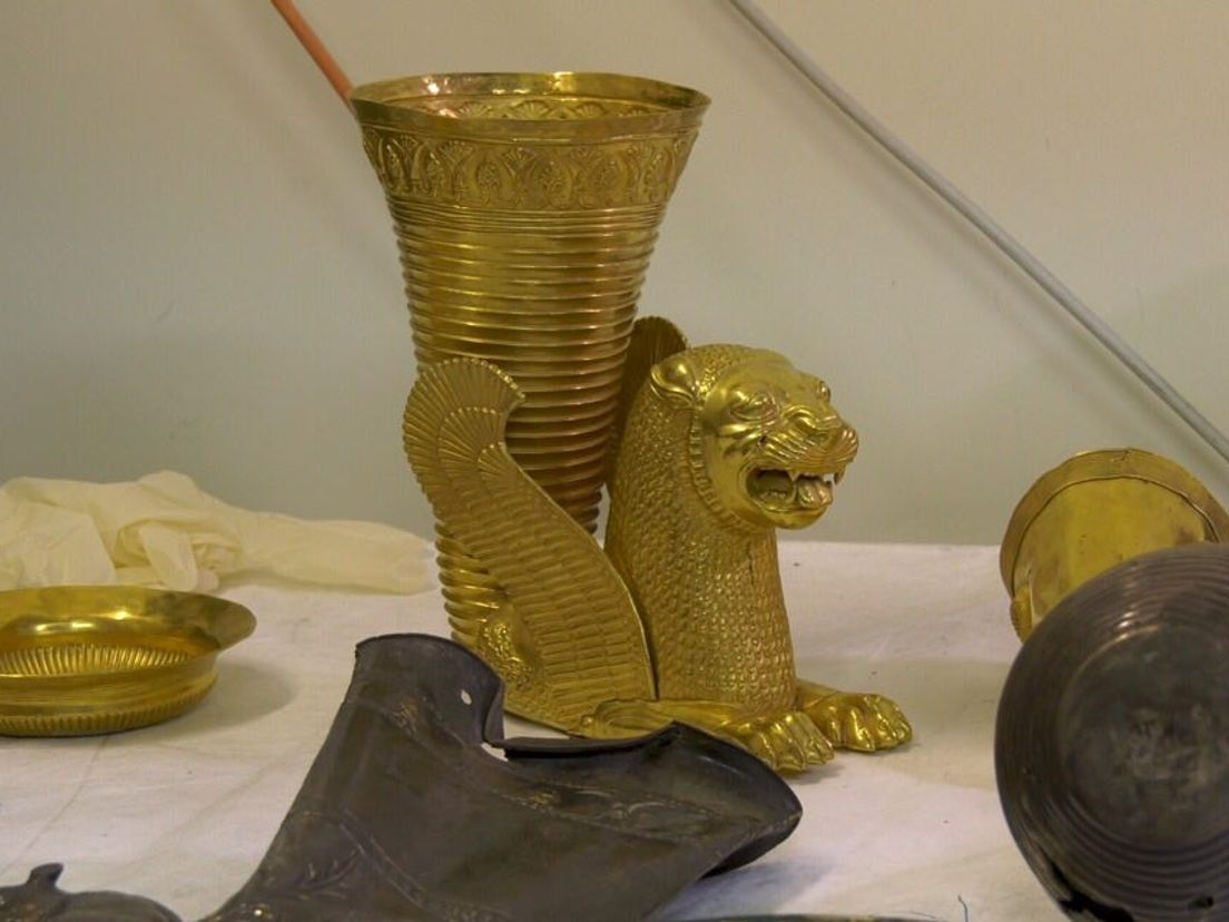 Het topstuk van de expositie die naar Assen komt, de gouden kelk (Rechten: Annelies Hemeltjen/RTV Drenthe)
