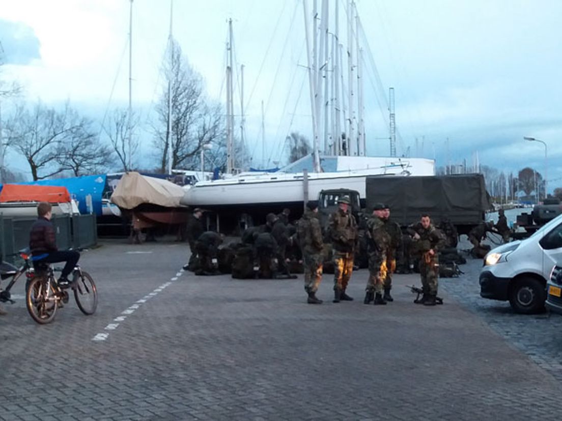 De mariniers in Numansdorp
