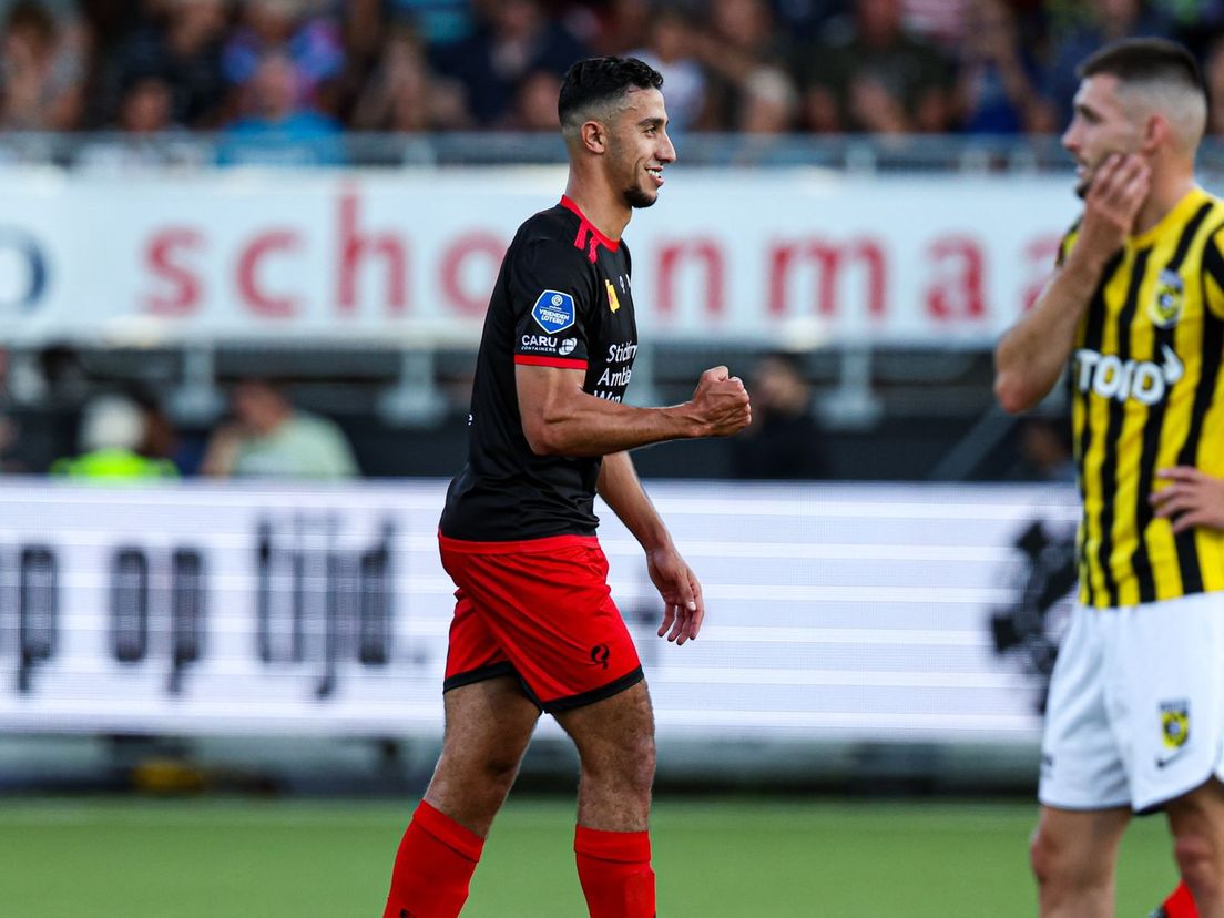Reda Kharchouch na zijn goals tegen Vitesse