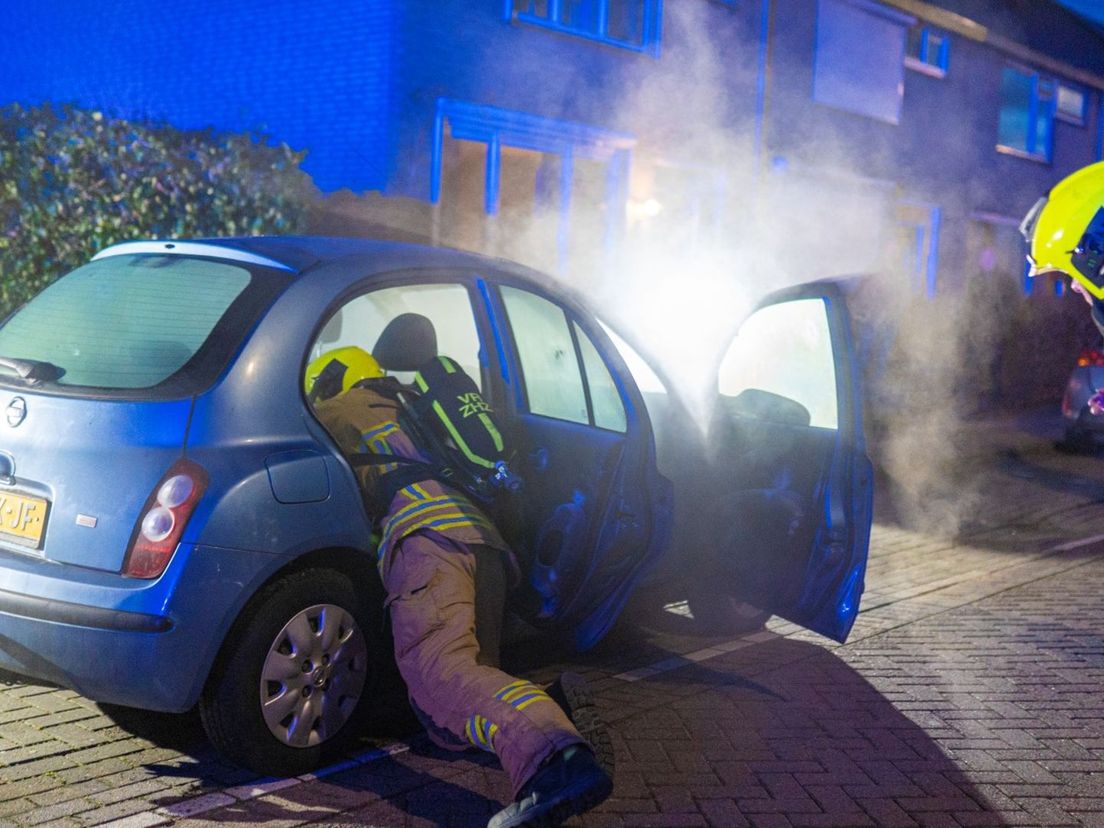 The car into which an explosive was thrown