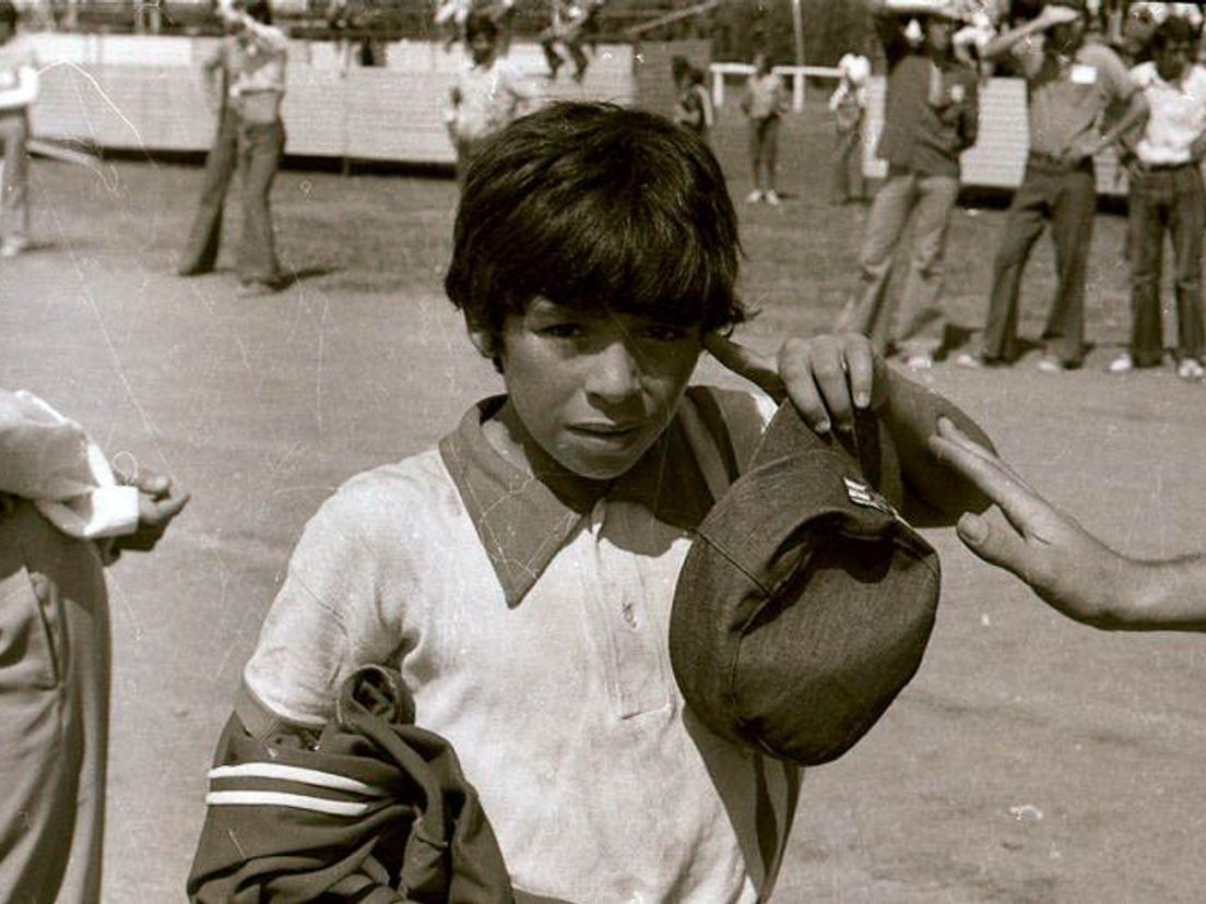 Diego Maradona in 1973