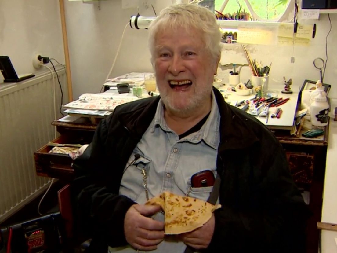Striptekenaar Jan Kruis (Rechten: RTV Drenthe)