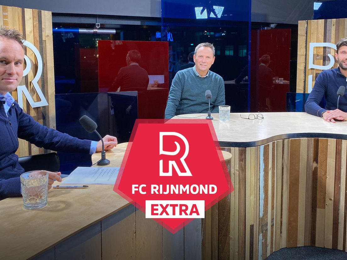 FC Rijnmond Extra met Bart Nolles (l), Jan Everse (midden) en Geert den Ouden