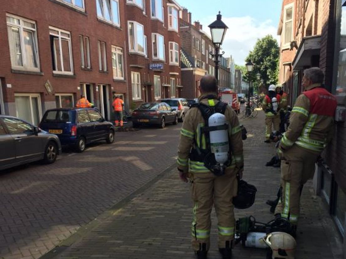 Het gaslek aan de Zuidhoek in Rotterdam-Charlois