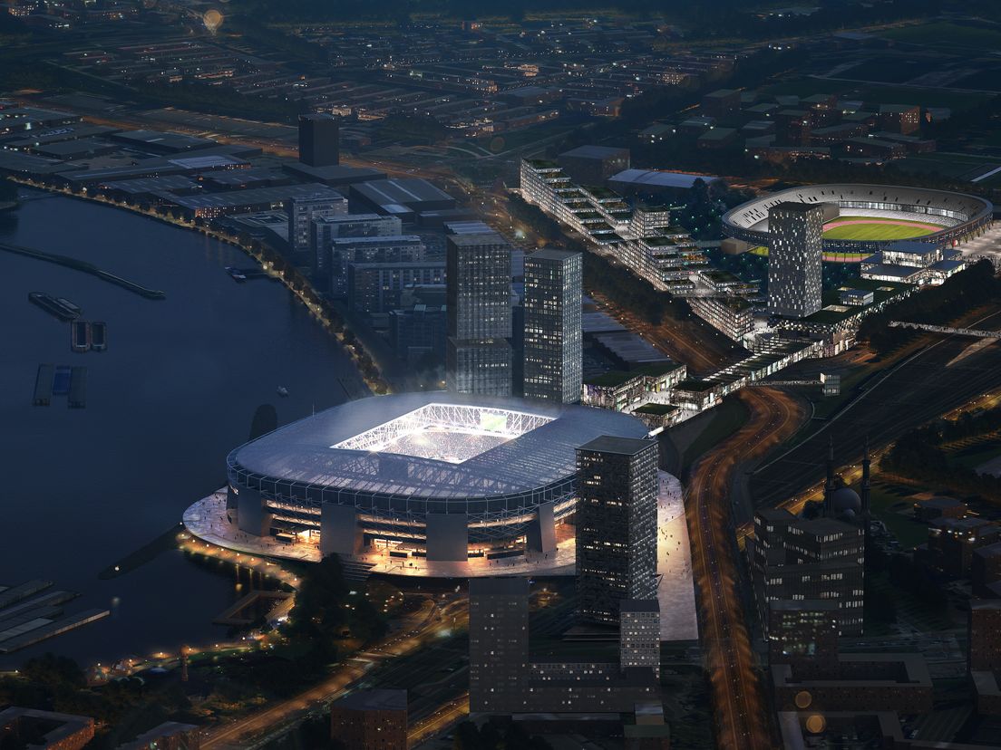 Feyenoord City artist impression tekening