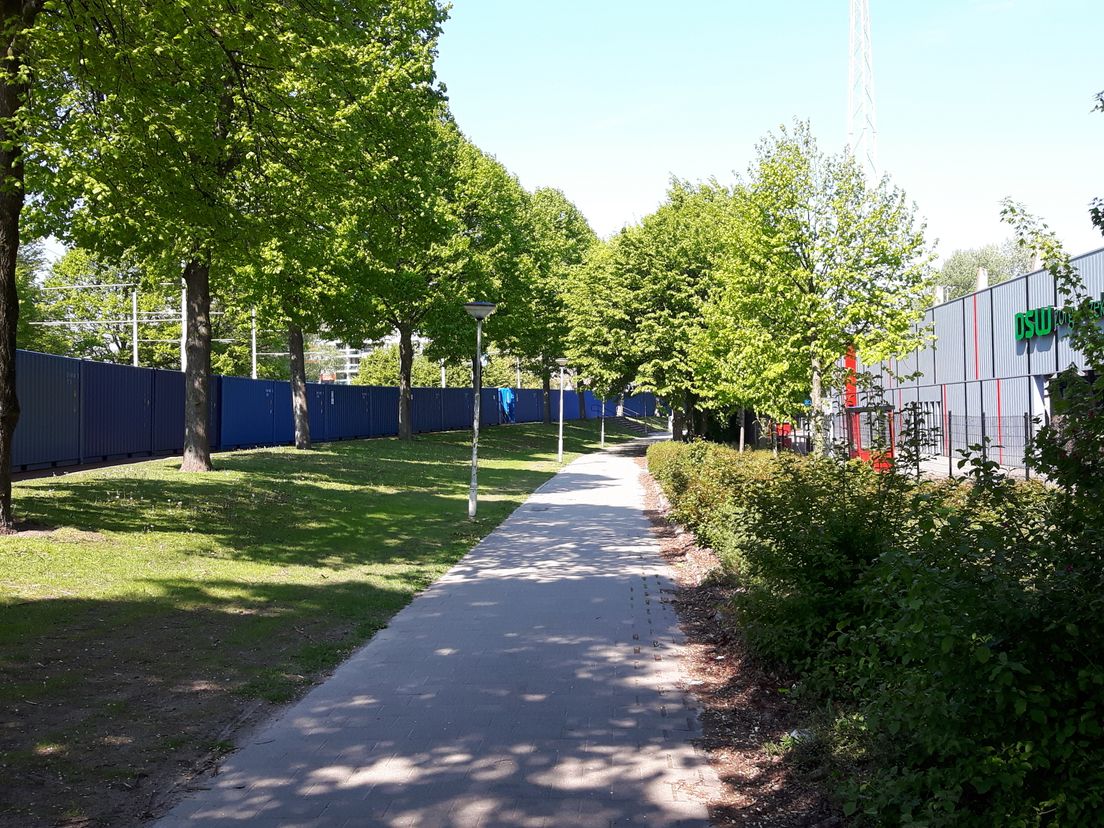 Maatregelen rond het Excelsior-stadion.