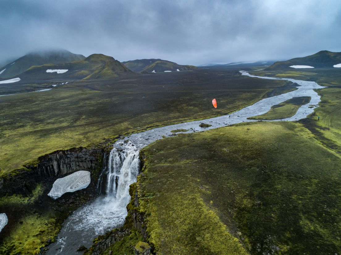 Kitesurfen op The Last Line Iceland, dat deed Roderick Pijls: 'Echt magisch' (Bron: Rein Rijke)