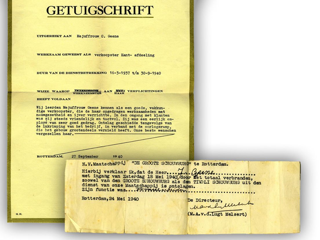 Getuigschrift uit de collectie van het OVM