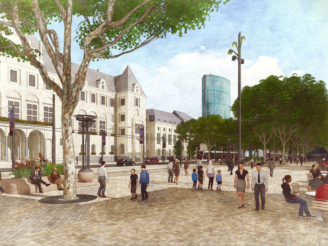 Nieuwe Coolsingel, ontwerp West 8