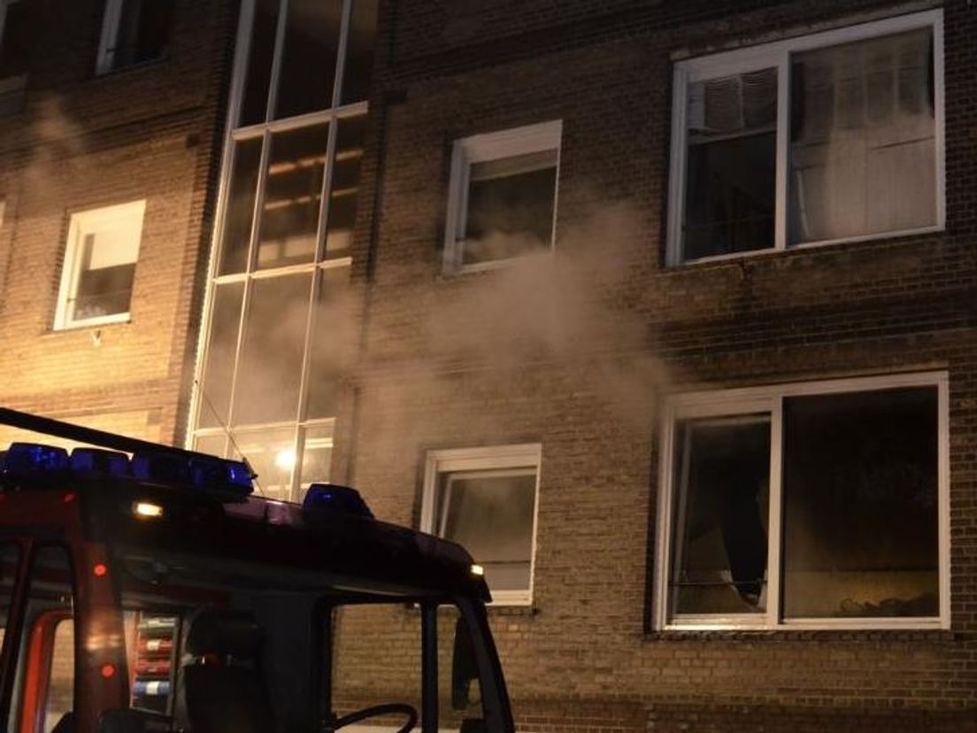 De brand in de flat aan de Chris Bennekerslaan in Rotterdam-Kralingen
