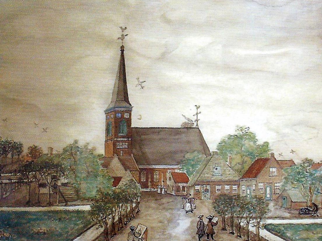 kerk Oud Kralingen in 1707