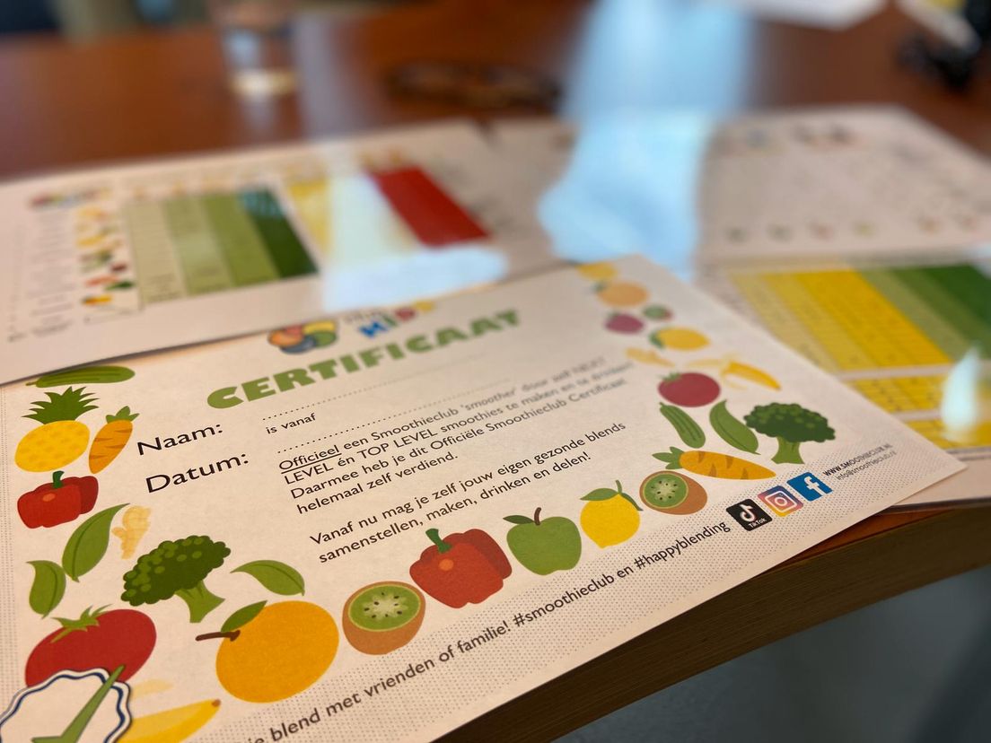 Het Smoothie Certificaat