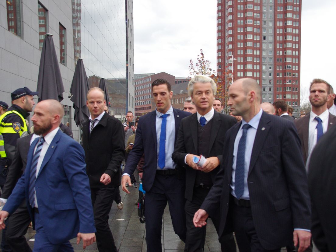 Geert Wilders bij een eerder bezoek in Rotterdam.