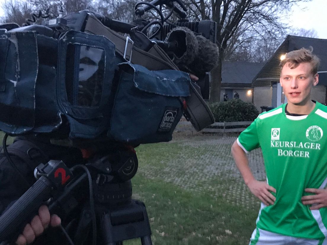 De man van de beslissende assist: Mylan Beijering (Rechten: RTV Drenthe/Stijn Steenhuis)