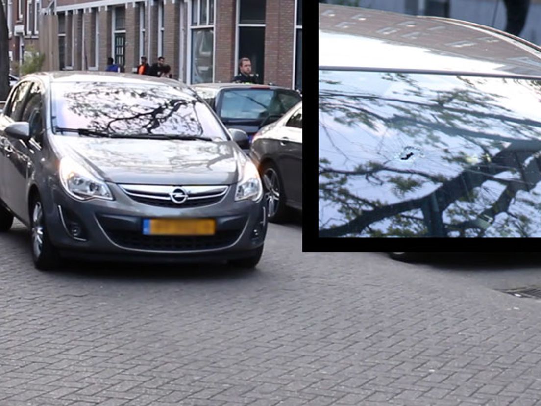 De kogelinslag in de voorruit