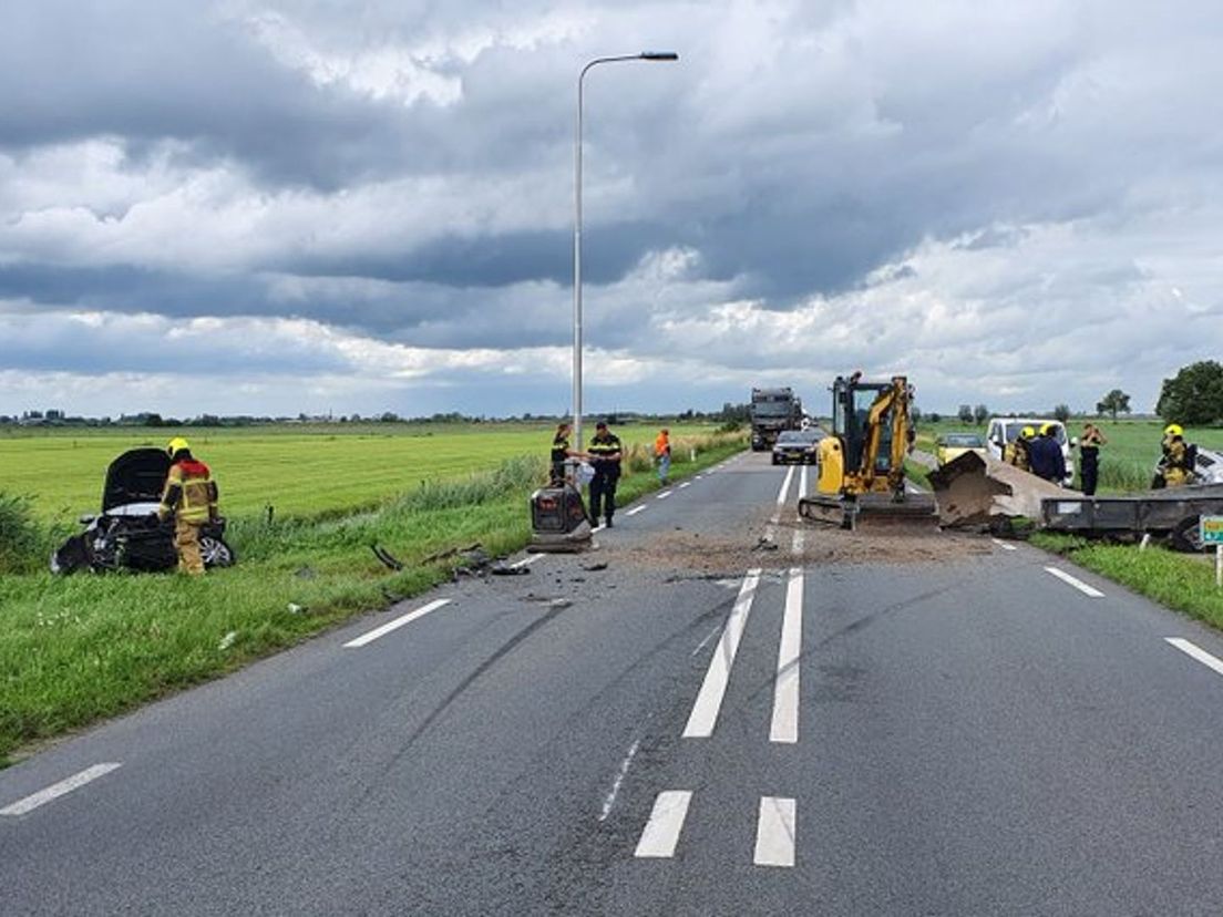 De Zijdeweg na het ongeluk