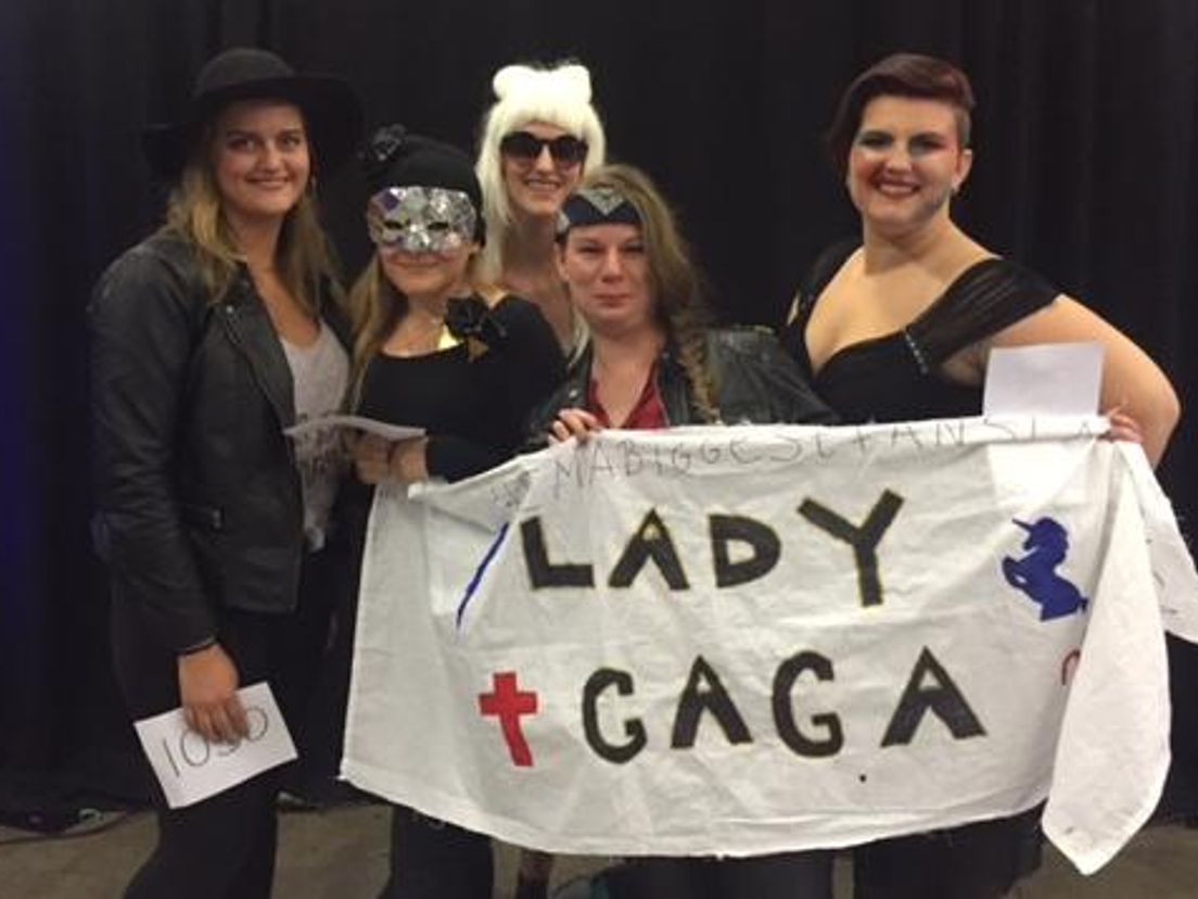 Fans van Lady Gaga waren goed vertegenwoordigd