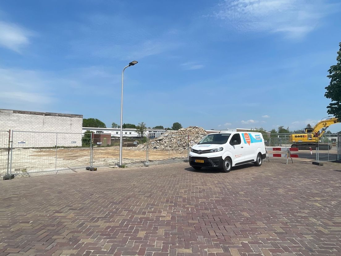 De plek bij de Havenkade waar de vijf woonunits komen