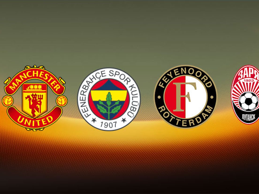 Tegenstanders van Feyenoord in de groepsfase van de Europa League