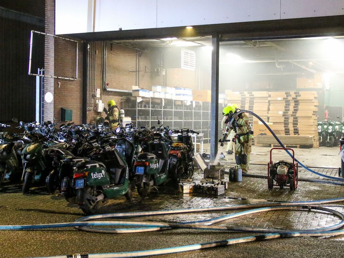 Bluswerkzaamheden bij het brandincident van 28 oktober 2020