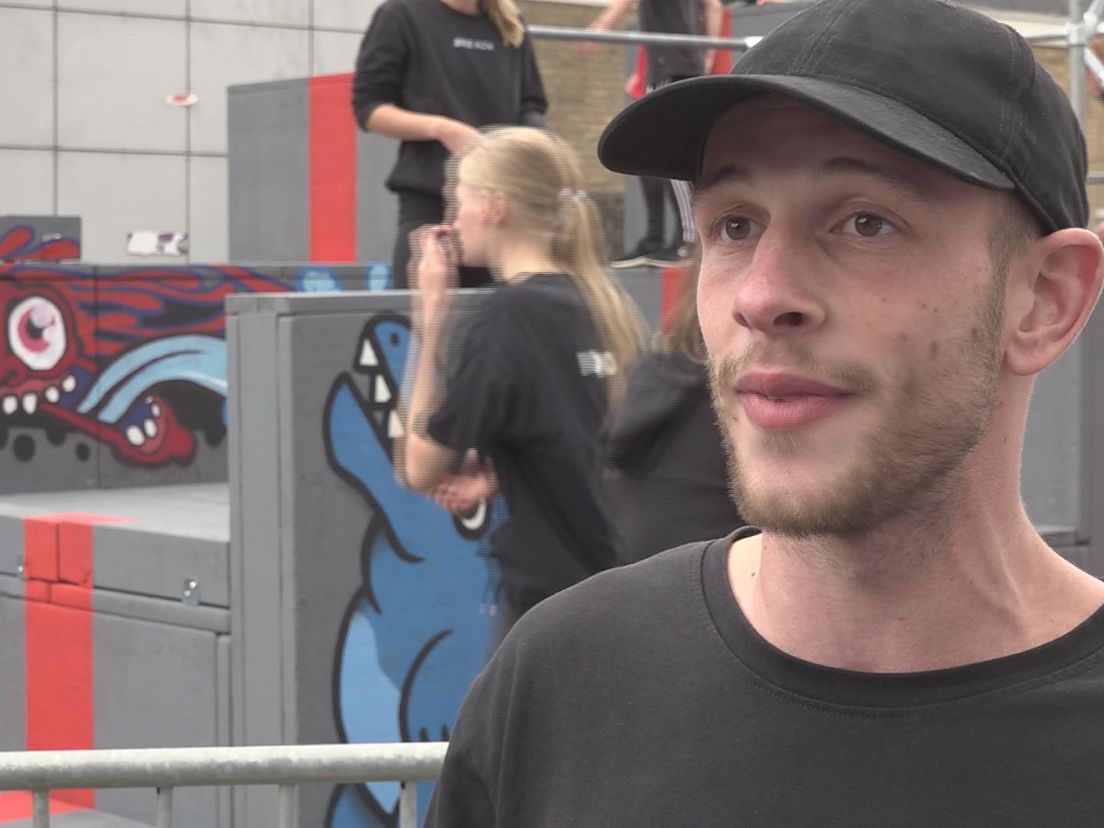 Defvin, de host van het NK freerunnen in Rotterdam