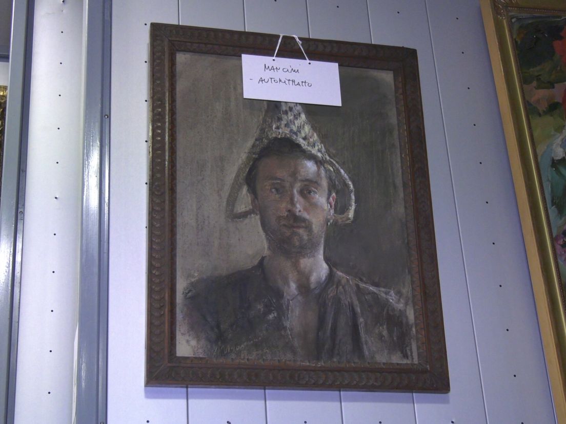 Zelfportret van Antonio Mancini, genaamd Autoritratto (Rechten: RTV Drenthe / Annelies Hemeltjen)
