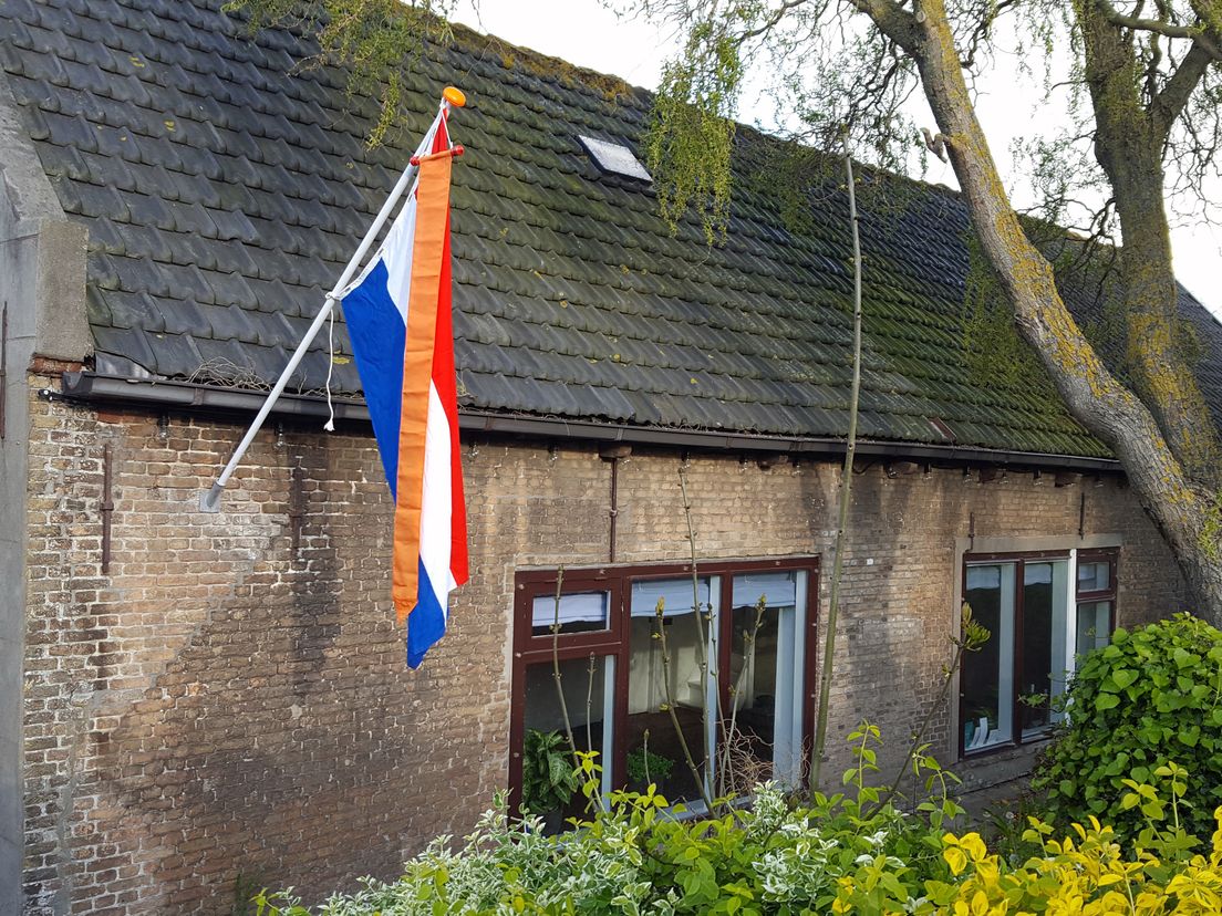 De eerste vlag van Koningsdag